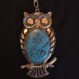 Turquoise Owl Necklace